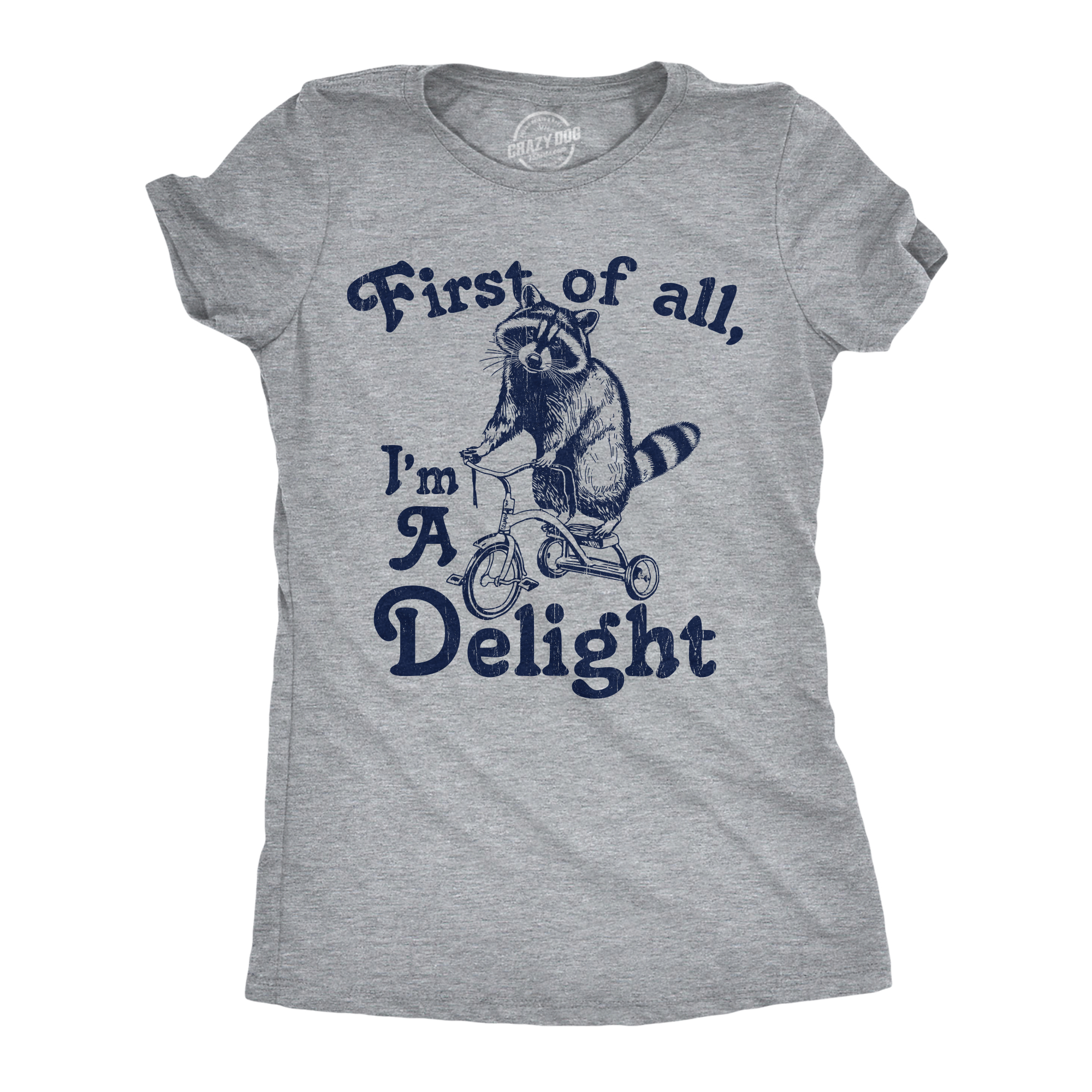 KUDOS　クードス　FIRST LIGHT SHIRT　1 Womens Funny T Shirts First Of All Im A Delight Sarcastic Graphic